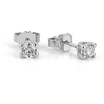 14 kt hvidguld ørestikker, fra Tria serien med 2 x 0,08 ct Diamanter Wesselton SI