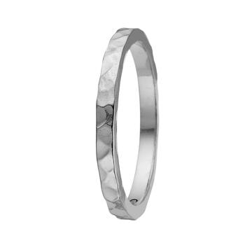 Christina Collect sterling sølv Experience Smuk og enkel ring med banket overflade, som giver den et flot spil, ring størrelser fra 49-61
