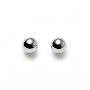 Sølv kugle ørestikker, 6 mm kugle