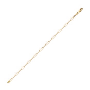 Smuk armlænke i 18 karat guld, ny smart model Anker Paperclip, 19 cm fra Svedbom