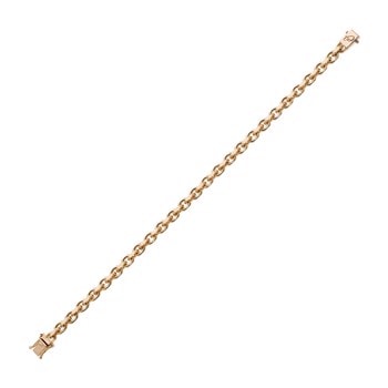 Anker facet armbånd i 18 karat guld - 2,9 mm bred, 20 cm lang | Svedbom