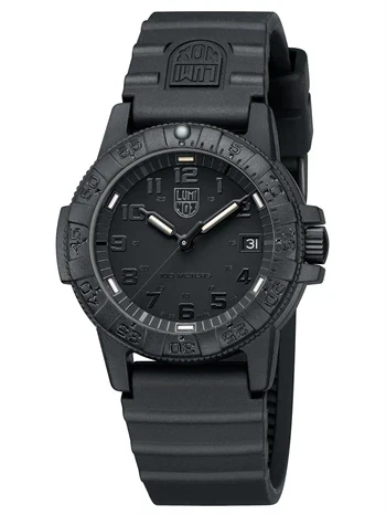 Luminox Leatherback Sea Turtle 39mm sort gummiur