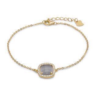 Aagaard Sterling sølv armbånd,  med rosa forgyldt overflade, model 03103413-18