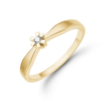 Eternity 8kt Diamant Ring 1x0,03ct Wesselton SI, fra Aagaard
