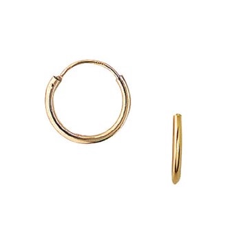 Aagaard 8 karat guld creol øreringe, Ø 12,5 mm