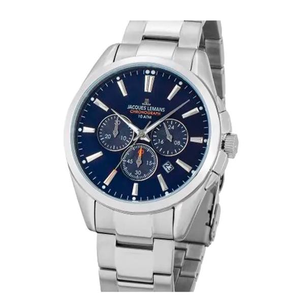Jacques Lemans Derby Rustfri stål Batteridrevet quartz herre ur, model 1-1945.1E