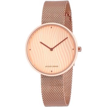 Design Collection Forgyldt stål dame ur fra Jacques Lemans, 1-2093I