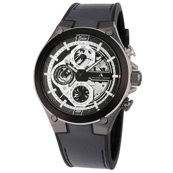 Jacques Lemans Manchester Multifunktion Stål Batteridrevet quartz herre ur, model 1-2150A