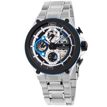 Jacques Lemans Manchester Multifunktion Stål Batteridrevet quartz herre ur, model 1-2150D