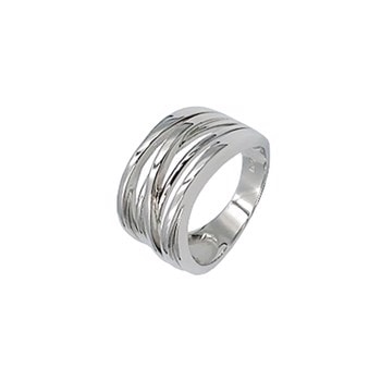 Rhodineret sterling sølv  Fingerring fra Lotte og Gitte