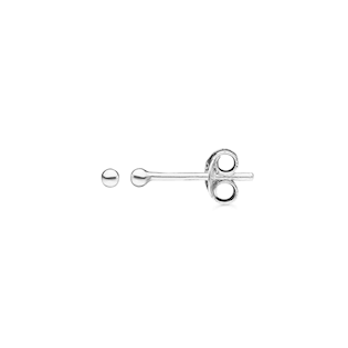 Støvring Design sterling sølv ørestikker, kugler med blank overflade, model 10102