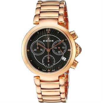 Edox 10220-37RM-NIR LaPassion Chronograph Ladies Watch 35mm 5ATM