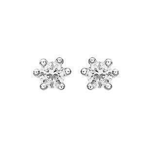 Støvring Design 925 sterling sølv ørestikker, 2,5 mm zirkonia