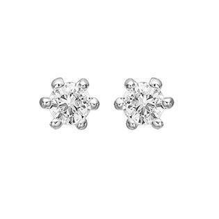 Støvring Design 925 sterling sølv ørestikker, 3,0 mm zirkonia med blank overflade, model 10223097