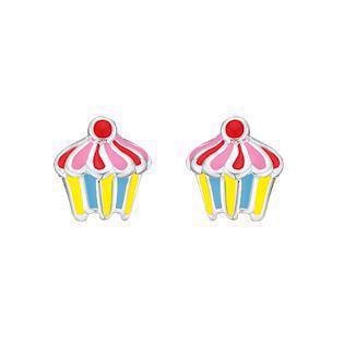 Støvring Design 925 sterling sølv ørestikker, Cupcake med blank overflade, model 10223176