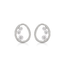 Støvring Design sterling sølv Ørestikker,  med blank overflade, model 10223562