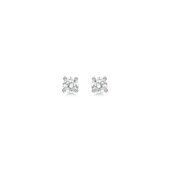 Elegante sølv ørestikker med zirconia i 4 grabber fra Støvring Design