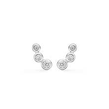 Støvring Design sterling sølv Ørestikker,  med blank overflade, model 10239089