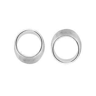 Støvring Design 925 sterling sølv ørestikker,  med matteret overflade, model 10239097
