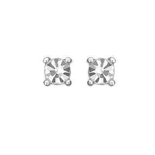 Støvring Design 925 sterling sølv ørestikker, zirkonia med blank overflade, model 10239105