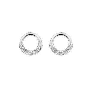 Støvring Design 925 sterling sølv ørestikker, Cirkler med blank overflade, model 10239850