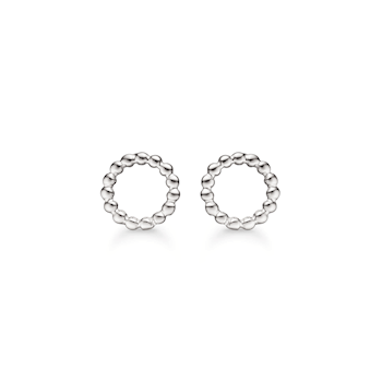 Støvring Design sterling sølv ørestikker, cirkel med blank overflade, model 10239973