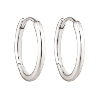 Smukke og enkle creol øreringe i sterling sølv. 1,6 x 14 mm fra Støvring Design