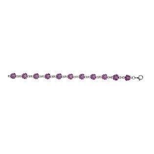 L & G Sterling sølv armbånd, Blomst med blank overflade, model 106401