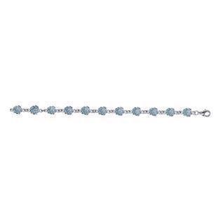 L & G Sterling sølv armbånd, Blomst med blank overflade, model 106403