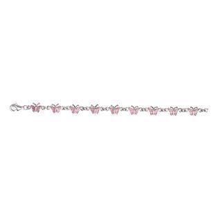 L & G Sterling sølv armbånd, Sommerfugl med blank overflade, model 106404