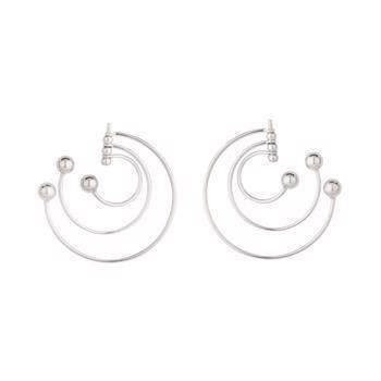 L & G 925 sterling sølv øreringe, Tweesty med blank overflade, model 107670