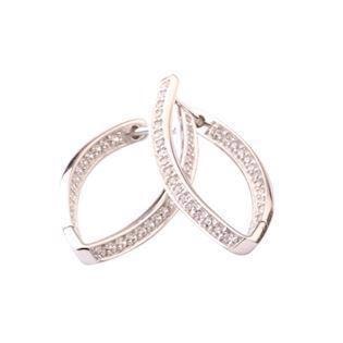 L & G Sterling sølv ørering, Creol med blank overflade, model 108140