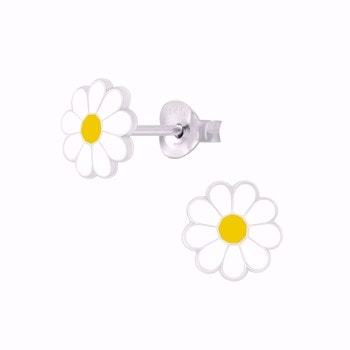 Maguerit sterling sølv øreringe fra Guld & Sølv Design