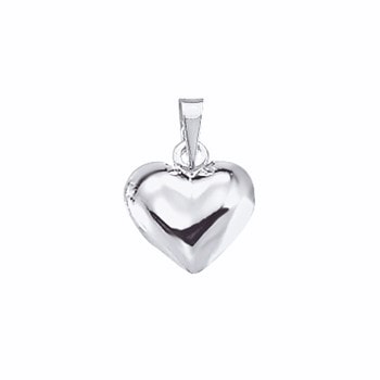 Aagaard sterling sølv hjerte vedhæng, 10x12 mm