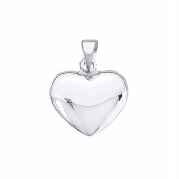 Aagaard sterling sølv hjerte vedhæng, 15x16 mm