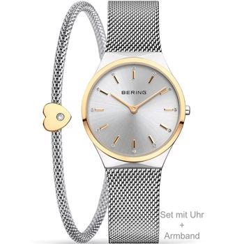 Classic Stål med forgyld lynette quartz dame ur fra Bering, 12131-014-GWP