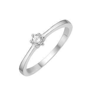Støvring Design 925 sterling sølv fingerring, Solitær med blank overflade, model 12223096