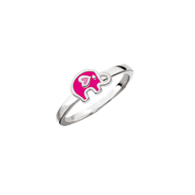 SmykkeLine 925 sterling sølv fingerring, elefant med blank overflade, model 12223316