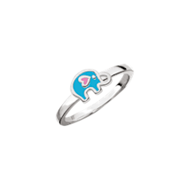 SmykkeLine 925 sterling sølv fingerring, elefant med blank overflade, model 12223616