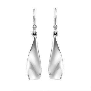Støvring Design 925 sterling sølv ørehængere,  med blank overflade, model 13148901