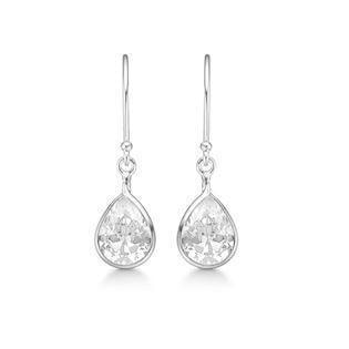 Støvring Design 925 sterling sølv øreringe, Dråbe med blank overflade, model 13239998