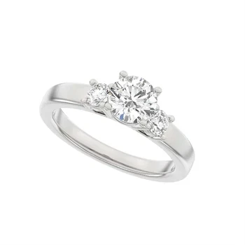 14 kt hvidguld Classic Luxury by Siersbøl, med i alt 1,33 ct Top Wesselton / SI