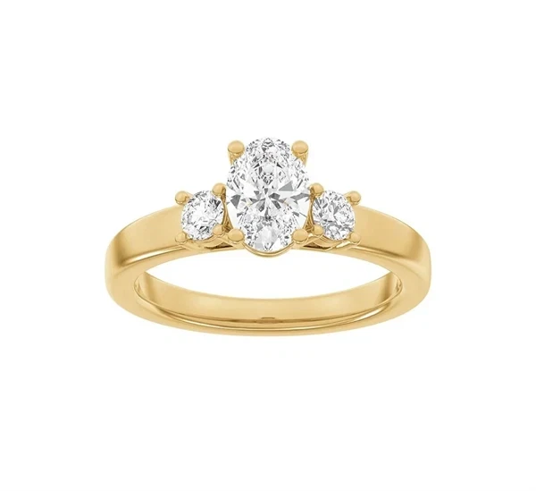 14 kt rødguld Classic Luxury by Siersbøl, med i alt 1,33 ct Top Wesselton / SI