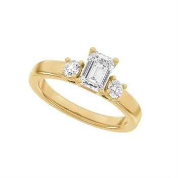 14 kt rødguld Classic Luxury by Siersbøl, med i alt 1,33 ct Top Wesselton / SI
