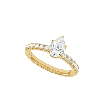 14 kt rødguld Modern Luxury by Siersbøl, med i alt 1,4 ct Top Wesselton / SI