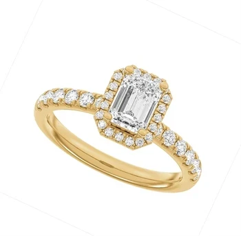 14 kt rødguld Halo Luxury by Siersbøl, med i alt 1,52 ct Top Wesselton / SI