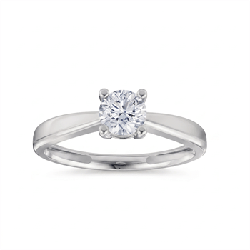 14 kt hvidguld Luxury Solitaire ring med i alt 0,70 ct Labgrown diamant Top Wesselston VS2