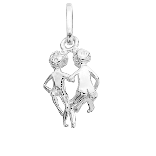 Støvring Design sterling sølv vedhæng, Tvillingerne stjernetegn