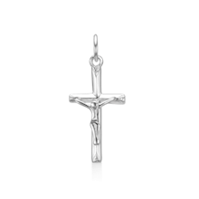 Støvring Design sterling sølv vedhæng, Kors med blank overflade, model 14239997