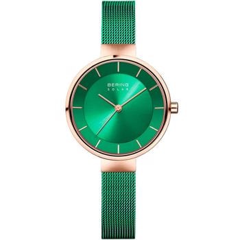 Charity Solor Ladies Forgyldt stål quartz dame ur fra Bering, 14631-Charity